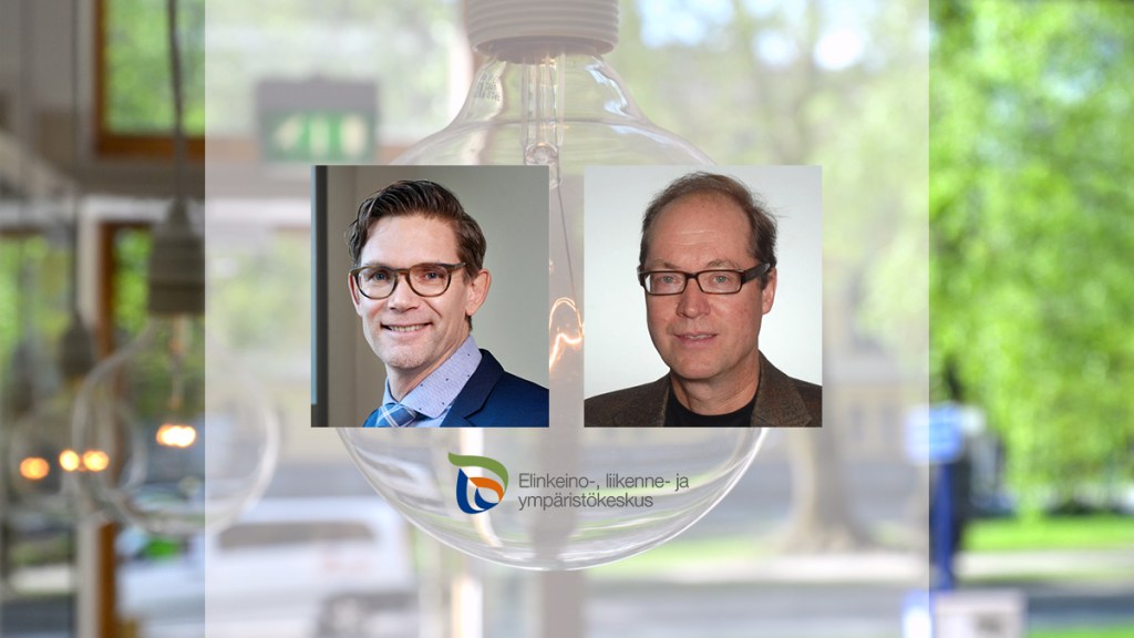 Kuva ylijohtaja Jonas Liimatasta ja ylitarkastaja Tuukka Pahtamaasta.