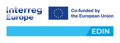 Interreg Europe Co-funded by the European Union EDIN -logo.
